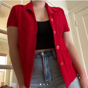 Vintage button up blouse